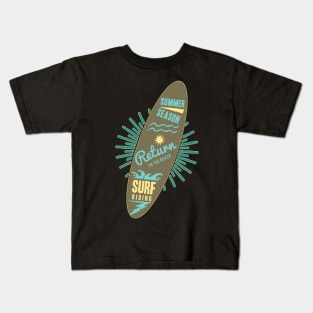 Surf Riding Kids T-Shirt